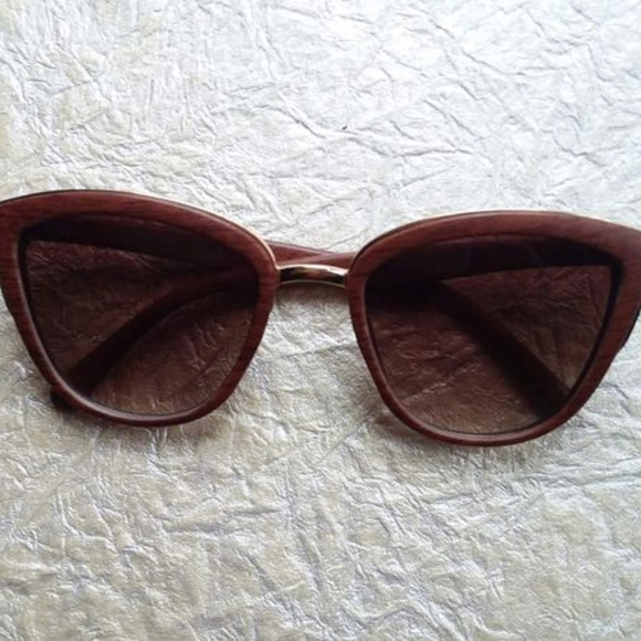 Accessories - Vintage Sunglasses Faux Wood